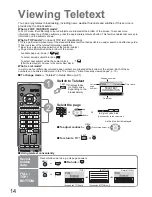 Preview for 14 page of Panasonic Viera TX-32LE8PS Operating Instructions Manual