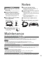 Preview for 5 page of Panasonic Viera TX-32LX70P Operating Instructions Manual