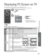 Preview for 27 page of Panasonic Viera TX-32LX70P Operating Instructions Manual