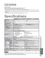 Preview for 39 page of Panasonic Viera TX-32LX70P Operating Instructions Manual