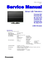 Panasonic Viera TX-32LX70P Service Manual preview