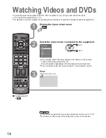 Preview for 14 page of Panasonic Viera TX-32LX800A Operating Instructions Manual