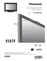 Panasonic Viera TX-32LX80L Operating Instructions Manual предпросмотр