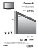 Предварительный просмотр 1 страницы Panasonic Viera TX-32LX85P Operating Instructions Manual