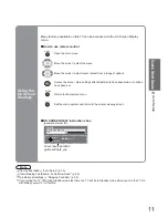 Предварительный просмотр 11 страницы Panasonic Viera TX-32LXD8 Operating Instructions Manual