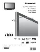 Preview for 1 page of Panasonic Viera TX-32LXD80 Operating Instructions Manual