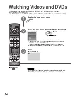 Предварительный просмотр 14 страницы Panasonic Viera TX-32LXD8A Operating Instructions Manual