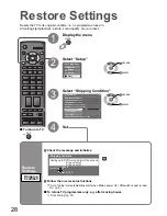 Предварительный просмотр 28 страницы Panasonic Viera TX-32LXD8A Operating Instructions Manual