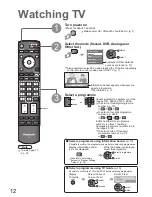 Предварительный просмотр 12 страницы Panasonic Viera TX-32LZD81 Operating Instructions Manual