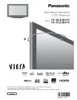 Panasonic Viera TX-32LZD81FV Operating Instructions Manual preview