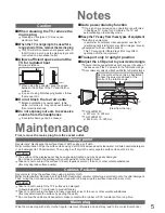 Preview for 5 page of Panasonic Viera TX-32LZD81FV Operating Instructions Manual