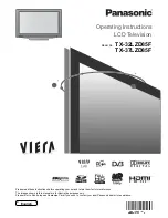 Preview for 1 page of Panasonic Viera TX-32LZD85F Operating Instructions Manual