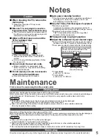 Preview for 5 page of Panasonic Viera TX-32LZD85F Operating Instructions Manual