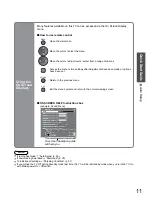 Preview for 11 page of Panasonic Viera TX-32LZD85F Operating Instructions Manual