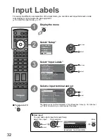 Preview for 32 page of Panasonic Viera TX-32LZD85F Operating Instructions Manual