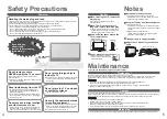 Предварительный просмотр 3 страницы Panasonic Viera TX-36LX70P Operating	 Instruction