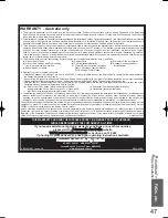 Preview for 47 page of Panasonic Viera TX-37LXD80A Operating Instructions Manual