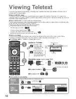 Предварительный просмотр 16 страницы Panasonic Viera TX-37LZ800A Operating Instructions Manual