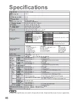 Предварительный просмотр 46 страницы Panasonic Viera TX-37LZ800A Operating Instructions Manual