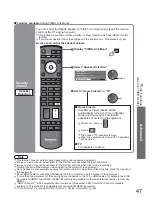 Preview for 47 page of Panasonic Viera TX-37LZD800 Operating Instructions Manual