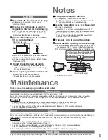 Предварительный просмотр 5 страницы Panasonic Viera TX-37LZD800A Operating Instructions Manual