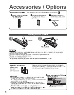 Preview for 8 page of Panasonic VIERA TX-37LZD81AZ Operating Instructions Manual