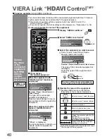 Preview for 40 page of Panasonic VIERA TX-37LZD81AZ Operating Instructions Manual