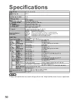 Preview for 50 page of Panasonic VIERA TX-37LZD81AZ Operating Instructions Manual