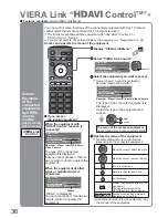 Preview for 36 page of Panasonic Viera TX-37LZD850A Operating Instructions Manual