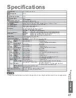 Preview for 47 page of Panasonic Viera TX-37LZD850A Operating Instructions Manual