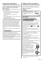 Preview for 3 page of Panasonic Viera TX-39A400B Operating Instructions Manual