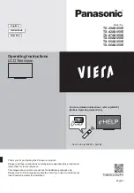 Panasonic Viera TX-39AS650E Operating Instructions Manual preview