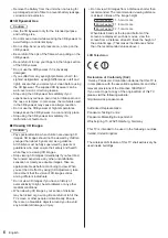 Preview for 6 page of Panasonic VIERA TX-40AS640B Operating Instructions Manual