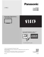 Panasonic Viera TX-40CX680B Operating Instructions Manual preview