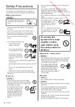 Preview for 4 page of Panasonic VIERA TX-40CX700E Operating Instructions Manual