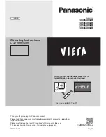 Panasonic Viera TX-40CX802B Operating Instructions Manual preview