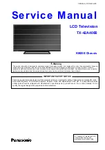 Panasonic Viera TX-42A400B Service Manual preview