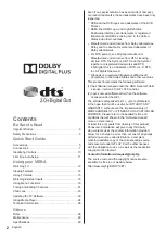 Предварительный просмотр 2 страницы Panasonic VIERA TX-42A400E Operating Instructions Manual