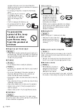 Предварительный просмотр 4 страницы Panasonic VIERA TX-42A400E Operating Instructions Manual