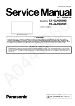 Panasonic VIERA TX-42AS650B Service Manual preview