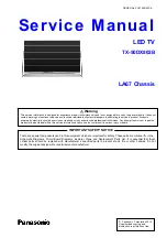 Panasonic VIERA TX-50DX802B Service Manual предпросмотр