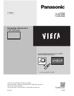 Panasonic Viera TX-55AX902B Operating Instructions Manual preview