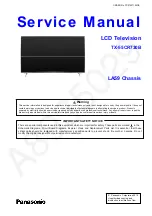 Panasonic Viera TX-55CR730B Service Manual preview