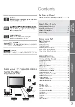 Preview for 3 page of Panasonic Viera TX-L19D28BW Operating Instructions Manual