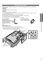 Preview for 7 page of Panasonic Viera TX-L19D28BW Operating Instructions Manual