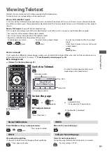 Предварительный просмотр 21 страницы Panasonic Viera TX-L19E3E Operating Instructions Manual