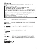 Предварительный просмотр 29 страницы Panasonic Viera TX-L19XM6B Operating Instructions Manual