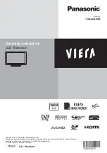 Panasonic VIERA TX-L22X20B Operating Instructions Manual preview