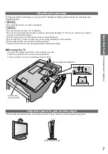 Предварительный просмотр 7 страницы Panasonic VIERA TX-L22X20B Operating Instructions Manual