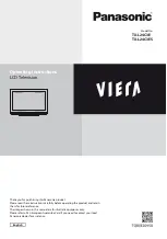 Preview for 1 page of Panasonic Viera TX-L24C3E Operating Instructions Manual